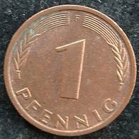 1 Pfennig 1977 "F" BRD / Deutschland / Germany / D