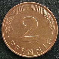2 Pfennig 1984 "F" BRD / Deutschland / Germany / D