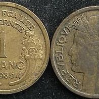 Frankreich / France 1 Franc 1939