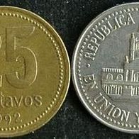 Argentinien 25 Centavos 1992 Argentina