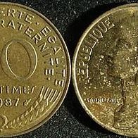 Frankreich 20 Centimes 1987 France
