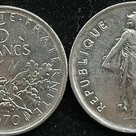 Frankreich France 5 Francs 1970