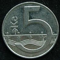 Tschechien 5 Kronen 1995 Ceska Republika