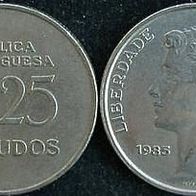 Portugal 25 Escudos 1985 Portuguesa