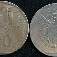 Portugal 20 Escudos 1988 Portuguesa