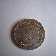 Münze 5 deutsche Mark 1985 J Bundesadler
