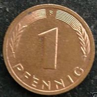 1 Pfennig 1984 "F" BRD / Deutschland / Germany / D