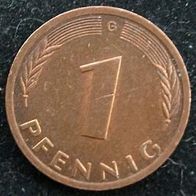 1 Pfennig 1977 "G" BRD / Deutschland / Germany / D