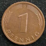 1 Pfennig 1981 "D" BRD / Deutschland / Germany / D