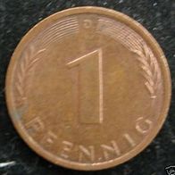 1 Pfennig 1985 "D" BRD / Deutschland / Germany / D