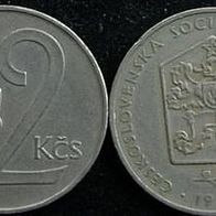 CSSR 2 Kronen 1972 Tschechoslowakei / Tschechien / CZ