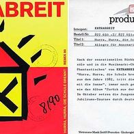 7"EXTRABREIT · Hurra, hurra, die Schule brennt (Promo RAR 1990)