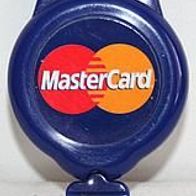 Karten Clip MasterCard mit herausziehbarer Schnur. Werbeartikel