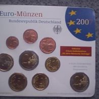 Eurokursmünzensatz Bundesrepublik 2007 D stg