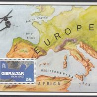 Gibraltar 1978 Block Gibraltar Europa aus dem Weltraum fotografiert