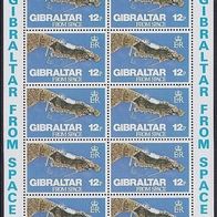 Gibraltar Mi Nr. 371 * Kleinbogen KB, Air Mail from Space, postfrisch