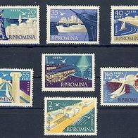 Rumänien 1960. Mi. 1900 - 1906 kompl. Postfrisch