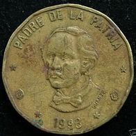 Dominikanische Republick 1 Peso 1993 Dominicana