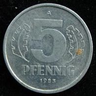 5 Pfennig 1983 "A" DDR / GDR / NDR / Deutschland