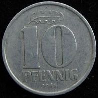 10 Pfennig 1965 "A" DDR / GDR / NDR / Deutschland