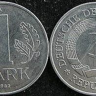 1 Mark 1982 "A" DDR / GDR / NDR / Deutschland