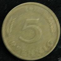 5 Pfennig BRD 1981 "D" Germany / Deutschland / D