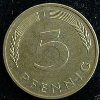 5 Pfennig BRD 1991 "J" Germany / Deutschland / D