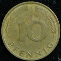 10 Pfennig BRD 1982 "F" Germany / Deutschland / D