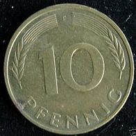 10 Pfennig BRD 1981 "F" Germany / Deutschland / D