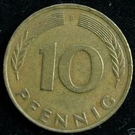 10 Pfennig BRD 1978 "F" Germany / Deutschland / D