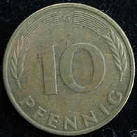 10 Pfennig BRD 1983 "G" Germany / Deutschland / D