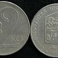 CSSR 2 Kronen 1976 Tschechoslowakei / Tschechien / CZ