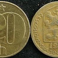 CSSR 20 Heller 1974 Tschechoslowakei / Tschechien / CZ