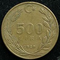 Türkei 500 Lira 1989 Türkiye