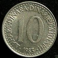 SFR Jugoslawien 10 Dinar 1983 Jugoslavija