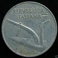 Italien 10 Lire 1955 Italia
