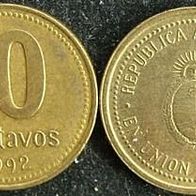 Argentinien 10 Centavos 1992 Argentina