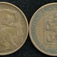 CSSR 1 Krone 1962 Tschechoslowakei / Tschechien / CZ