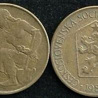CSSR 1 Krone 1980 Tschechoslowakei / Tschechien / CZ