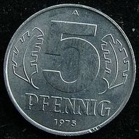 5 Pfennig 1975 "A" DDR / GDR / NDR / Deutschland