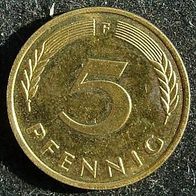 5 Pfennig BRD 1991 "F" Germany / Deutschland / D