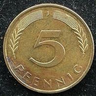 5 Pfennig BRD 1991 "J" Germany / Deutschland / D