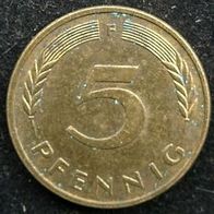 5 Pfennig BRD 1994 "F" Germany / Deutschland / D