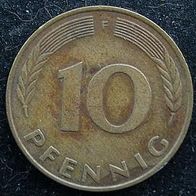 10 Pfennig BRD 1977 "F" Germany / Deutschland / D