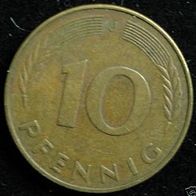 10 Pfennig BRD 1977 "J" Germany / Deutschland / D