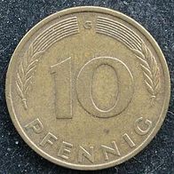 10 Pfennig BRD 1979 "G" Germany / Deutschland / D