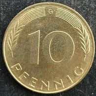 10 Pfennig BRD 1973 "G" Germany / Deutschland / D