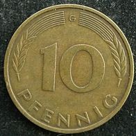 10 Pfennig BRD 1981 "G" Germany / Deutschland / D