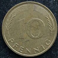 10 Pfennig BRD 1981 "F" Germany / Deutschland / D