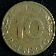 10 Pfennig BRD 1986 "G" Germany / Deutschland / D